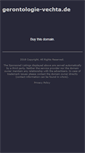 Mobile Screenshot of gerontologie-vechta.de