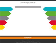 Tablet Screenshot of gerontologie-vechta.de